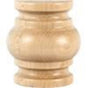 Hardware Resources - 2-1/4'' W x 1-1/8'' D x 2-1/2'' H Alder Half Round Spool Splice - Unfinished