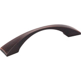 Hardware Resources - 96 mm Center-to-Center Brushed Oil Rubbed Bronze Square Glendale Cabinet Pull - Brushed Oil Rubbed Bronze