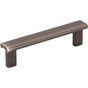Hardware Resources - 96 mm Center-to-Center Brushed Pewter Square Park Cabinet Pull - Brushed Pewter