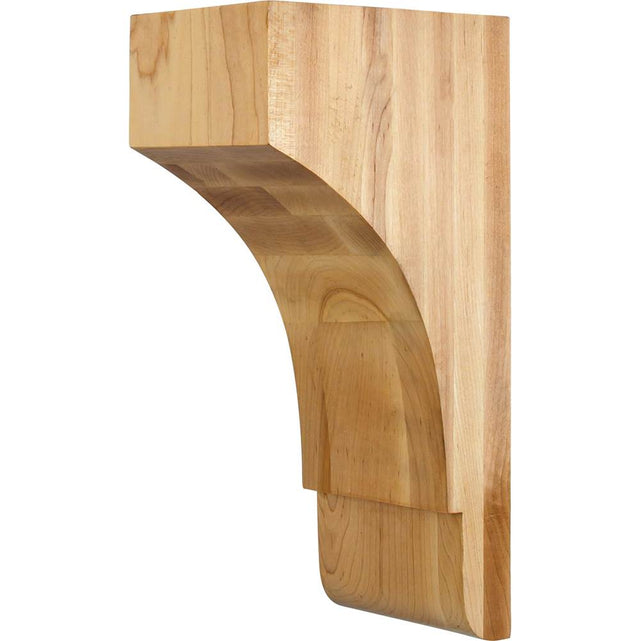 Hardware Resources - 5'' W x 7'' D x 14'' H Hard Maple Minimalist Corbel - Unfinished
