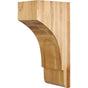 Hardware Resources - 5'' W x 7'' D x 14'' H Hard Maple Minimalist Corbel - Unfinished