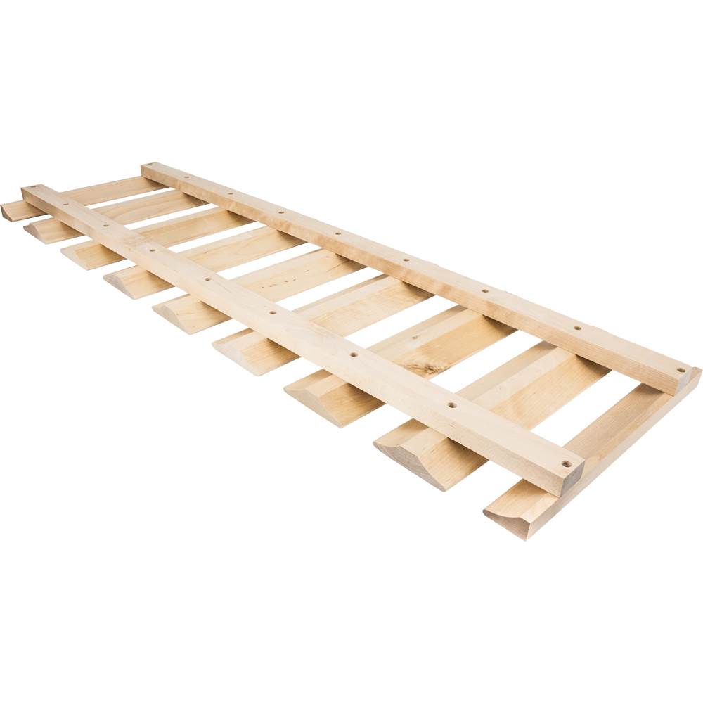 Hardware Resources - 36'' Wooden Stemware Rack - Unfinished