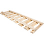 Hardware Resources - 36'' Wooden Stemware Rack - Unfinished