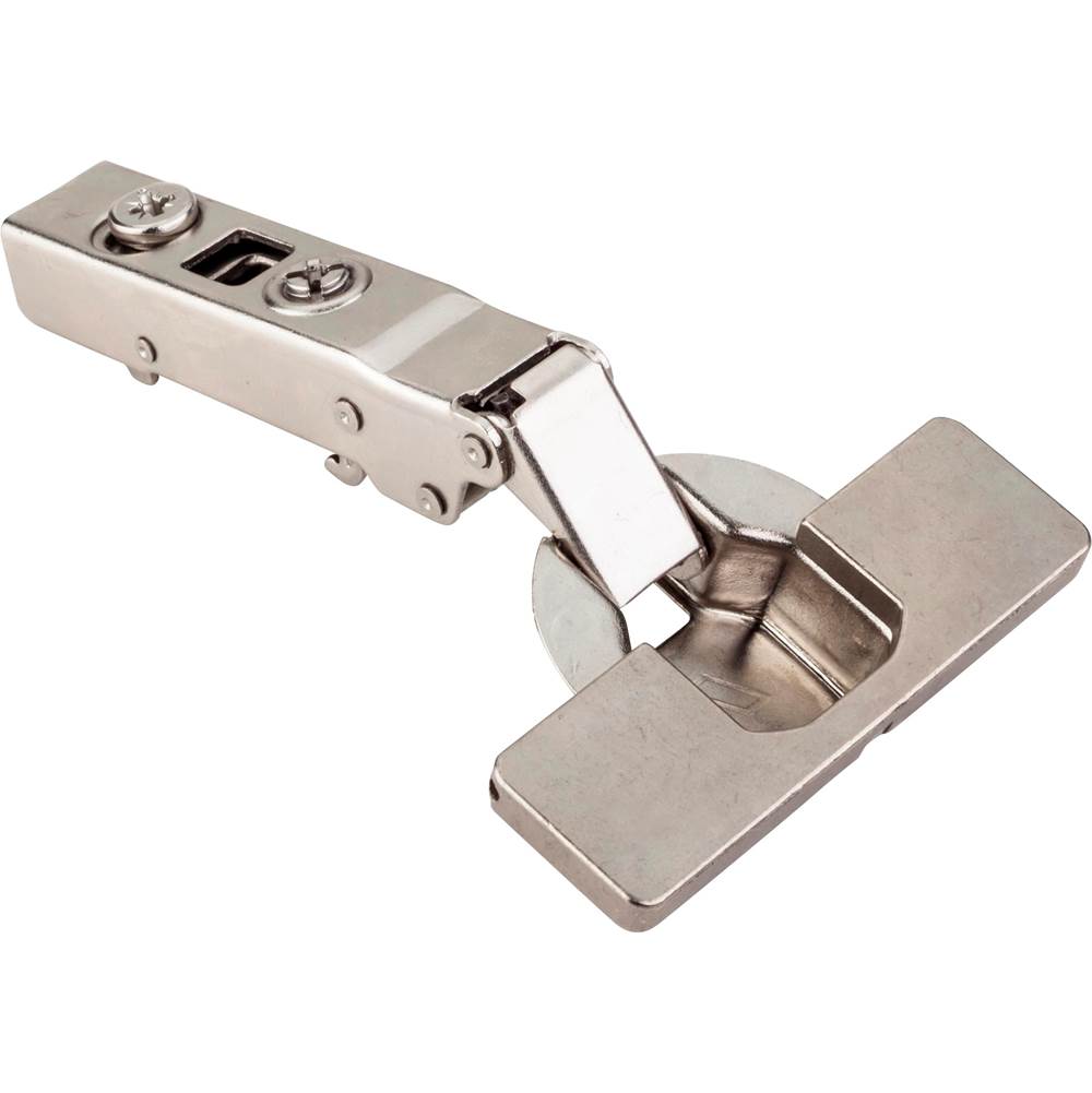 Hardware Resources - 125 degree Heavy Duty Full Overlay Cam Adjustable Soft-close Hinge with Lever-Top Dowels - Polished Nickel