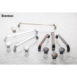 96 mm Center-to-Center Brushed Chrome Brenton Cabinet Pull