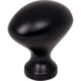 Hardware Resources - 1-1/8'' Overall Length Matte Black Oval Merryville Cabinet Knob - Matte Black