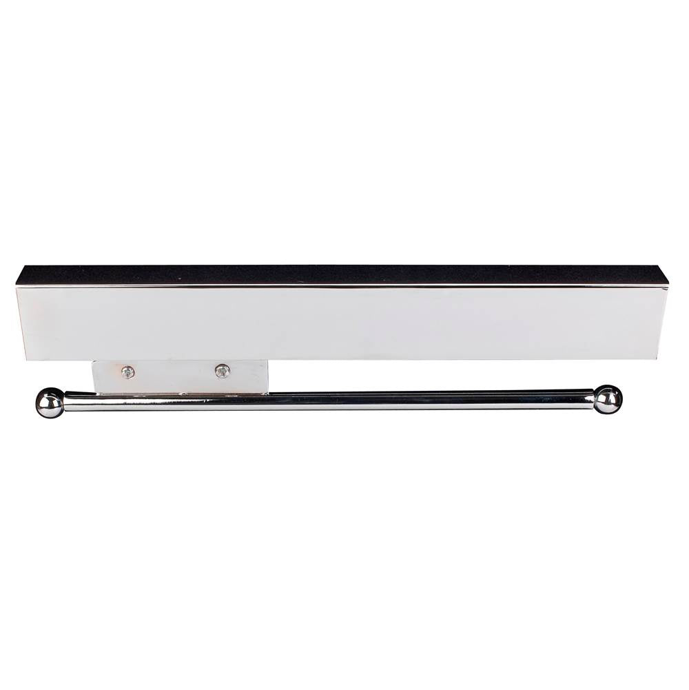 Hardware Resources - Polished Chrome 12'' Sliding Valet Rod - Chrome