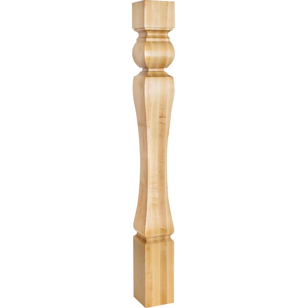 Hardware Resources - 3-3/4'' W x 3-3/4'' D x 35-1/2'' H Alder Baroque Post - Unfinished