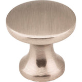 Hardware Resources - 1'' Diameter Satin Nickel Slade Cabinet Mushroom Knob - Satin Nickel
