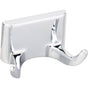 Hardware Resources - Bridgeport Polished Chrome Double Robe Hook - Retail Packaged - Polished Chrome
