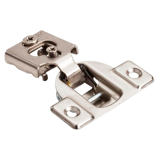 Hardware Resources - 105 degree 1/2'' Economical Standard Duty Self-close Compact Hinge without Dowels - Polished Nickel