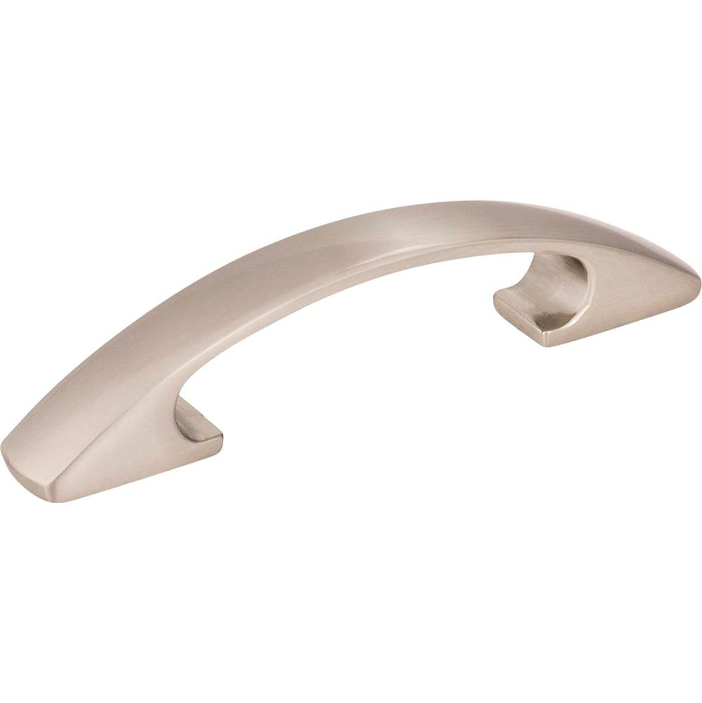 Hardware Resources - 3'' Center-to-Center Satin Nickel Arched Strickland Cabinet Pull - Satin Nickel