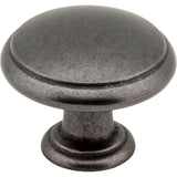 Hardware Resources - 1-3/16'' Diameter Gun Metal Gatsby Cabinet Mushroom Knob - Gun Metal