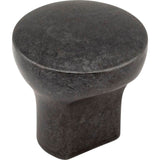 Hardware Resources - 1'' Diameter Gun Metal Round Brenton Cabinet Knob - Gun Metal