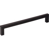Hardware Resources - 160 mm Center-to-Center Matte Black Square Stanton Cabinet Bar Pull - Matte Black