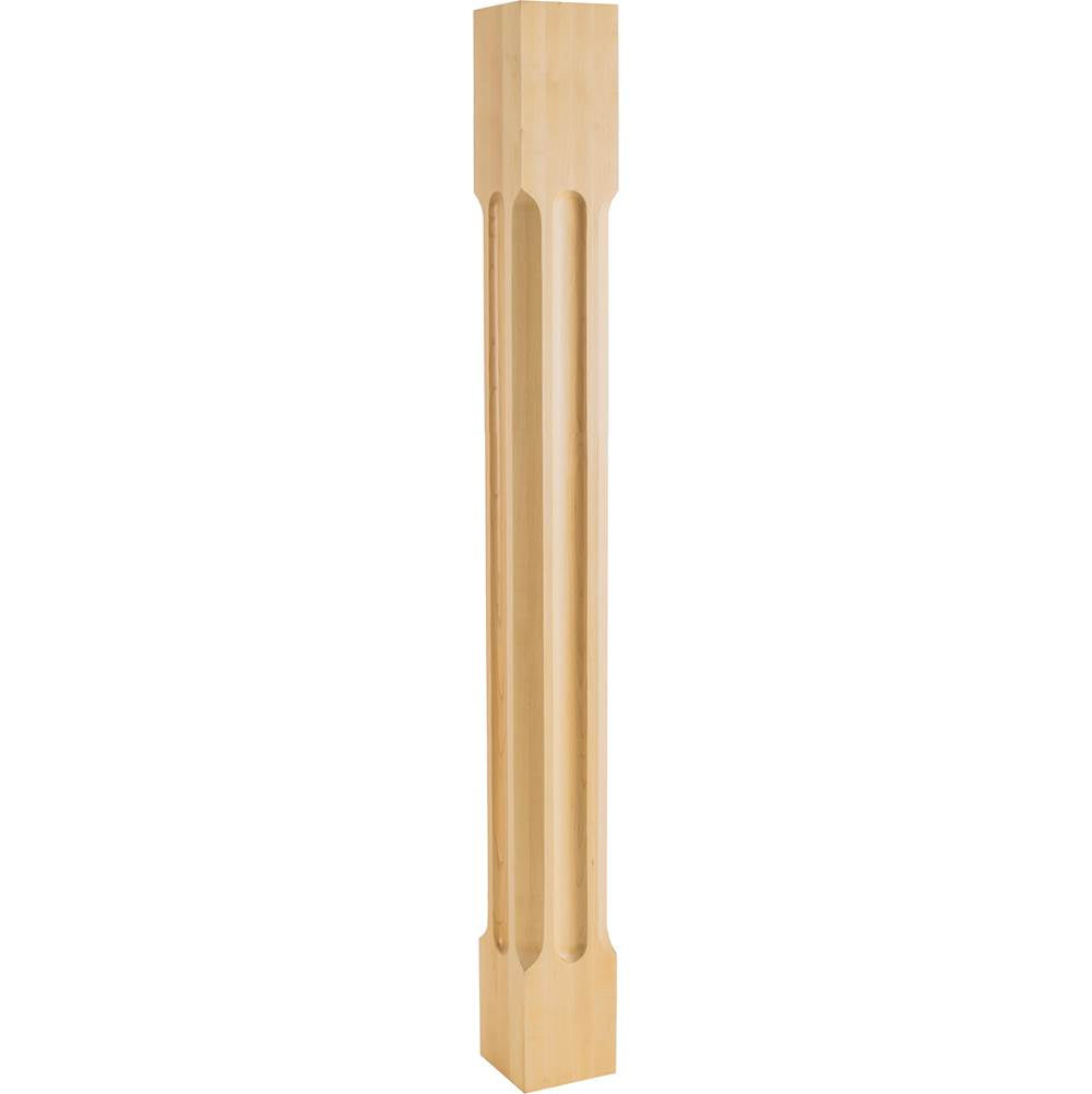 Hardware Resources - 3-1/2'' W x 3-1/2'' D x 35-1/2'' H Cherry Scooped Post - Unfinished