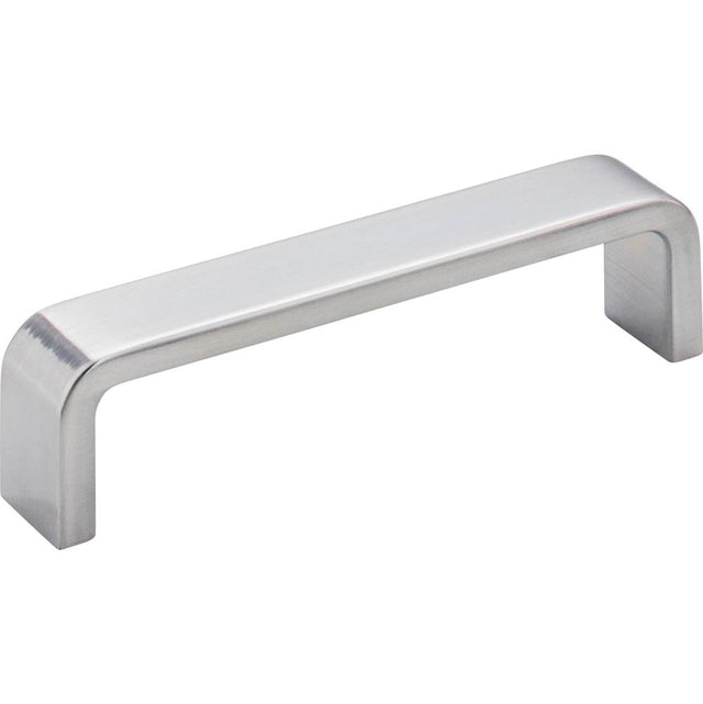 Hardware Resources - 4'' Center-to-Center Brushed Chrome Square Asher Cabinet Pull - Brushed Chrome