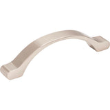 Hardware Resources - 96 mm Center-to-Center Satin Nickel Arched Seaver Cabinet Pull - Satin Nickel