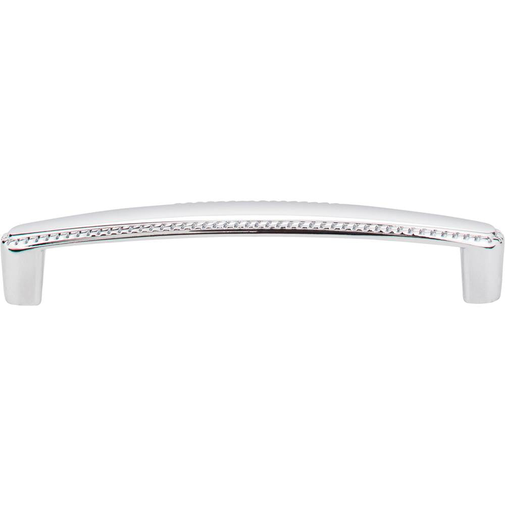 128 mm Center-to-Center Brushed Pewter Rope Detailed Lindos Cabinet Pull
