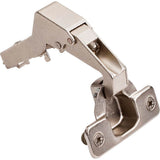 Hardware Resources - 105 degree Standard Duty Pie Corner Cam Adjustable Self-close Hinge with Press-in 8 mm Dowels - Polished Nickel