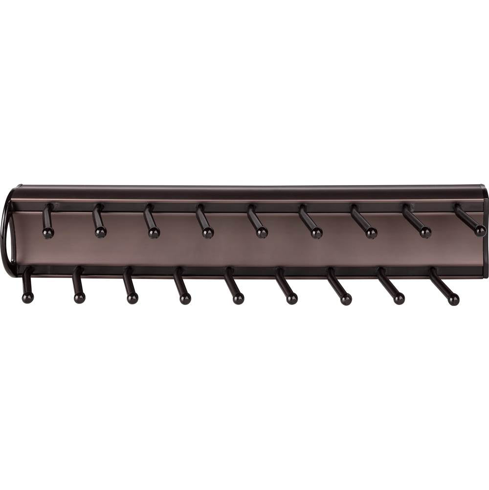 Hardware Resources - Dark Bronze 14'' Tie Rack - Dark Bronze