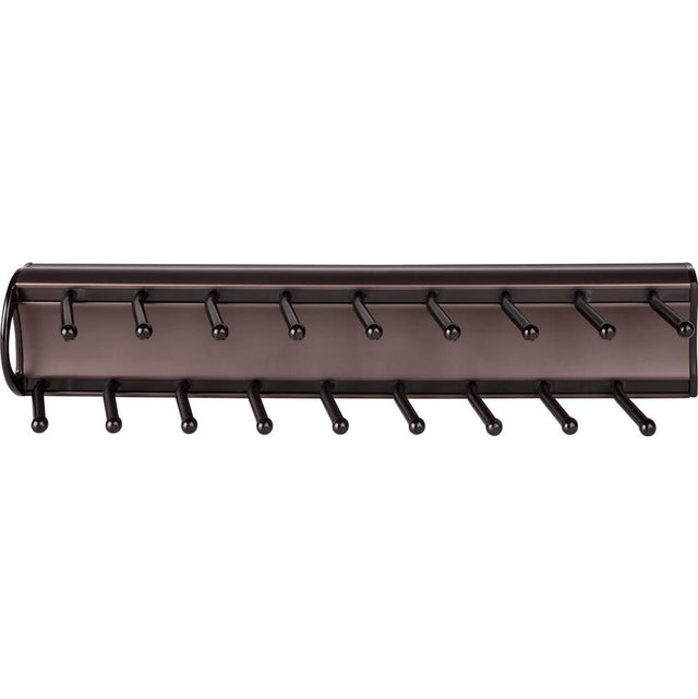 Hardware Resources - Dark Bronze 14'' Tie Rack - Dark Bronze