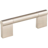 Hardware Resources - 96 mm Center-to-Center Satin Nickel Knox Cabinet Bar Pull - Satin Nickel