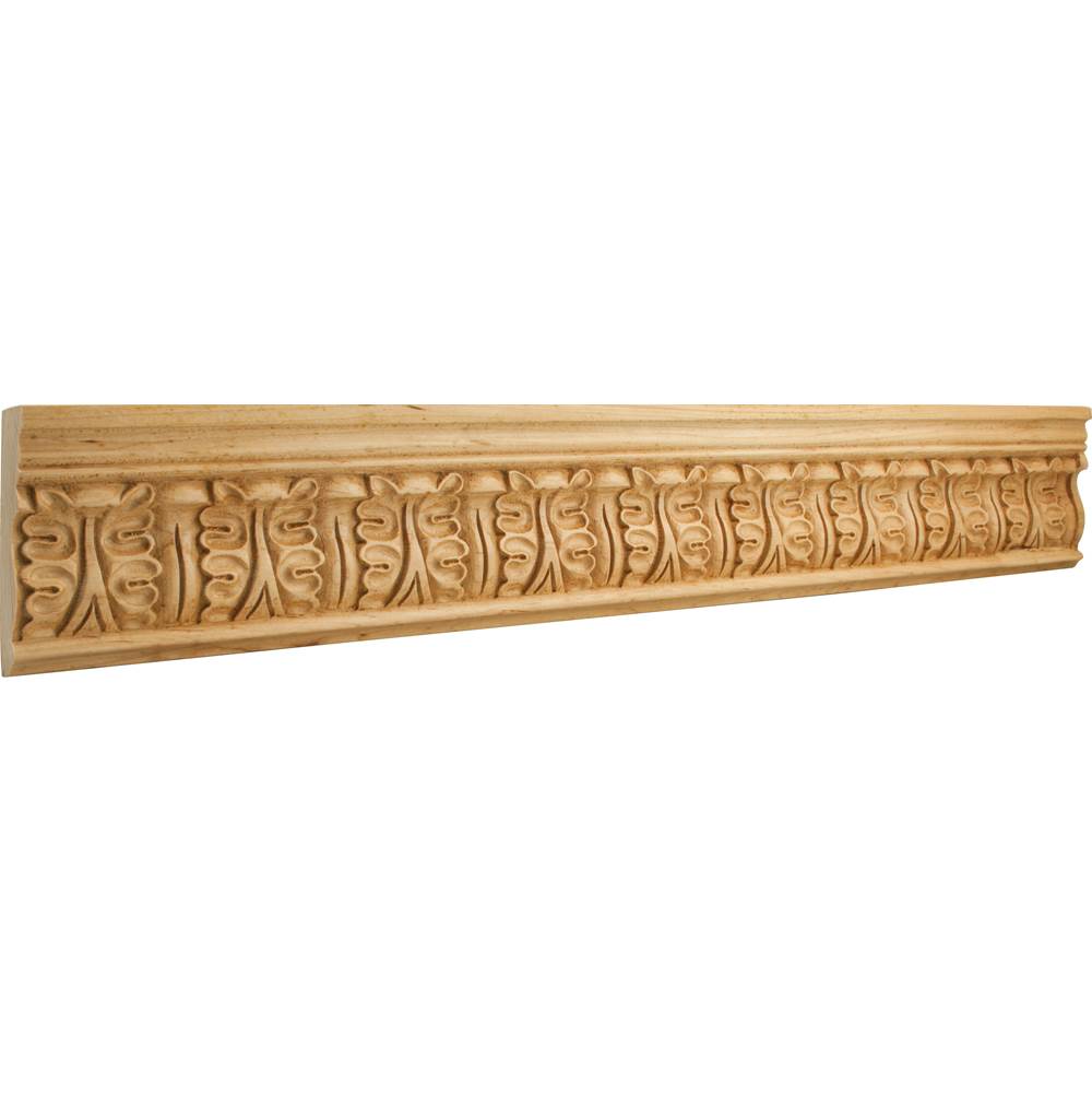 Hardware Resources - 1'' D x 3-3/4'' H Alder Acanthus Hand Carved Moulding - Unfinished