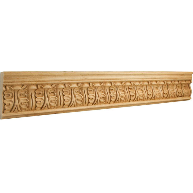 Hardware Resources - 1'' D x 3-3/4'' H Alder Acanthus Hand Carved Moulding - Unfinished