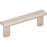 Hardware Resources - 3'' Center-to-Center Satin Nickel Square Park Cabinet Pull - Satin Nickel