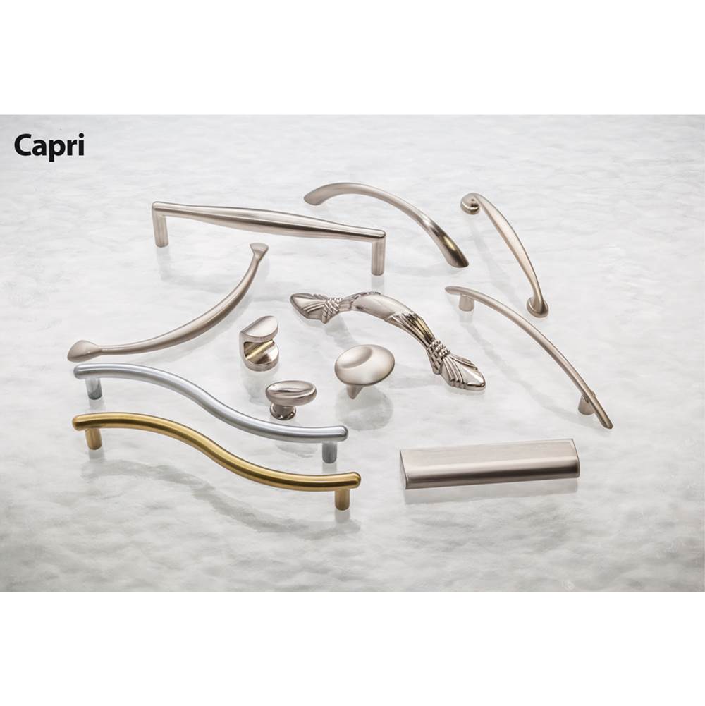 96 mm Center-to-Center Satin Nickel Arched Capri Cabinet Pull