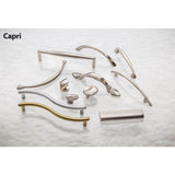 96 mm Center-to-Center Satin Nickel Arched Capri Cabinet Pull