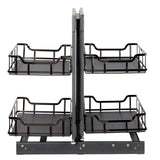 STORAGE WITH STYLE  Black Nickel 15'' Full-Height Blind Corner Organizer