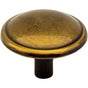 Hardware Resources - 1-1/4'' Diameter Brushed Antique Brass Kingsport Cabinet Mushroom Knob - Brushed Antique Brass