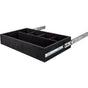 Hardware Resources - Black Felt 5-Compartment Jewelry Organizer Drawer - Black