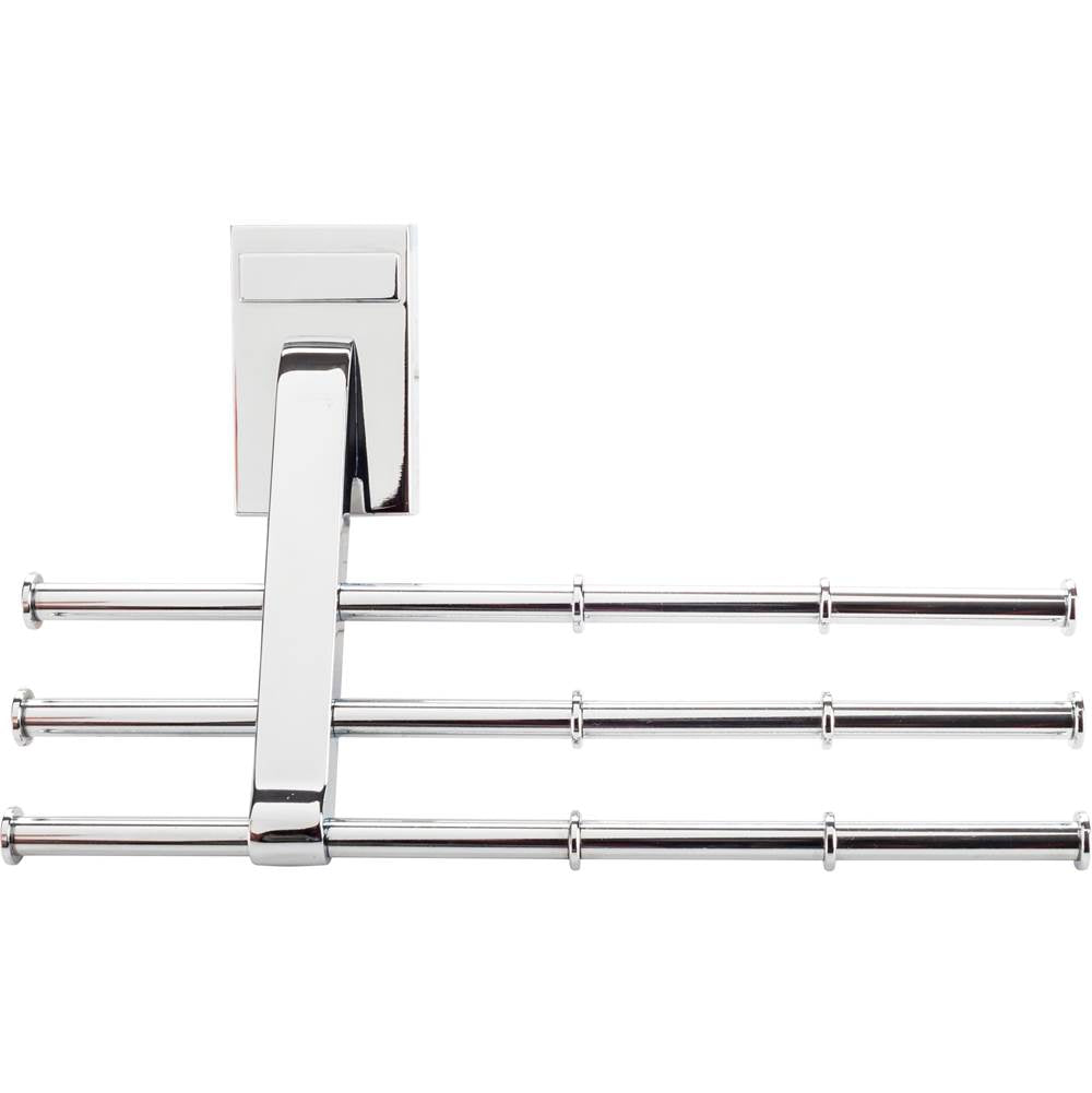 Hardware Resources - Polished Chrome Tri-Level Hook Tie Organizer - Polished Chrome