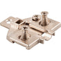 Hardware Resources - Heavy Duty 0 mm Screw Adj 3 Hole Zinc Die Cast Plate with Euro Screws for 700, 725, 900 and 1750 Series Euro Hinges - Zinc