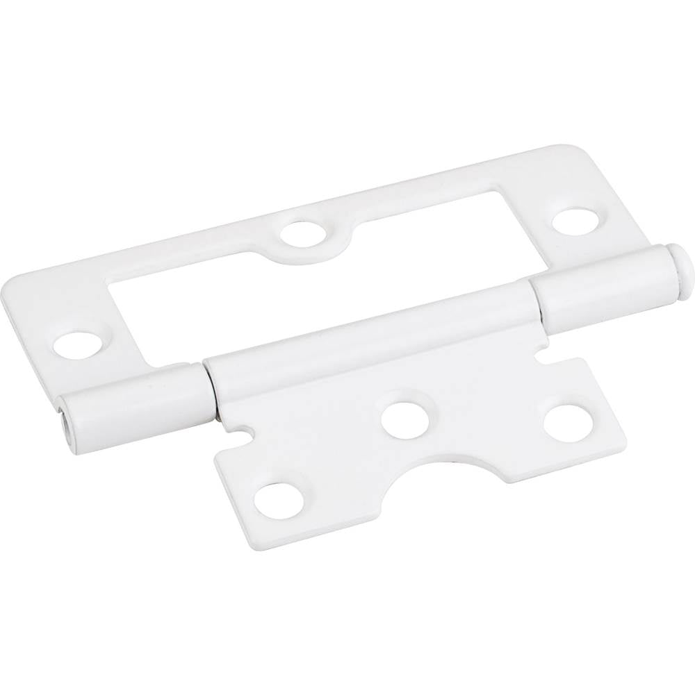 Hardware Resources - Bright White 3'' Swaged Loose Pin Non-Mortise Hinge with 6 Holes - Bright White