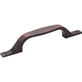 Hardware Resources - 96 mm Center-to-Center Brushed Oil Rubbed Bronze Square Cosgrove Cabinet Pull - Brushed Oil Rubbed Bronze