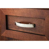 96 mm Center-to-Center Brushed Pewter Arched Strickland Cabinet Pull