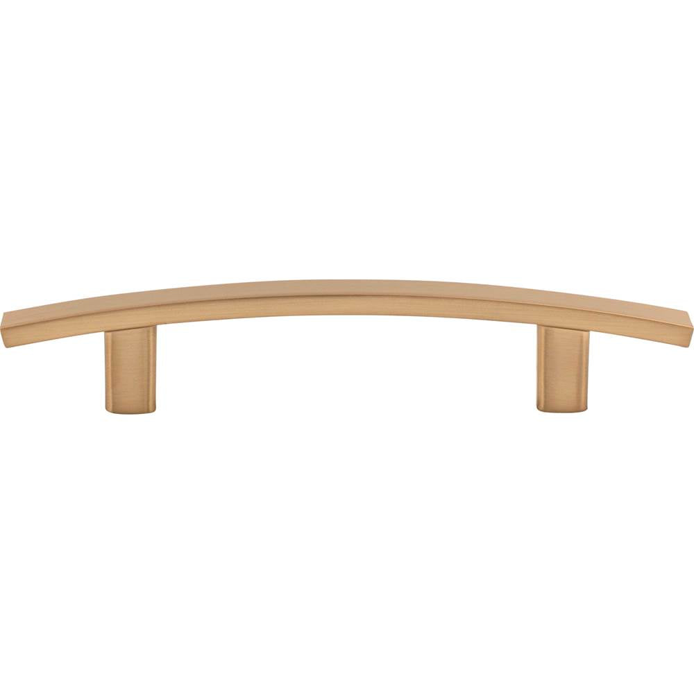 96 mm Center-to-Center Brushed Gold Square Thatcher Cabinet Bar Pull