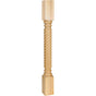 Hardware Resources - 3-1/2'' W x 3-1/2'' D x 35-1/2'' H Hard Maple Rope Post - Unfinished