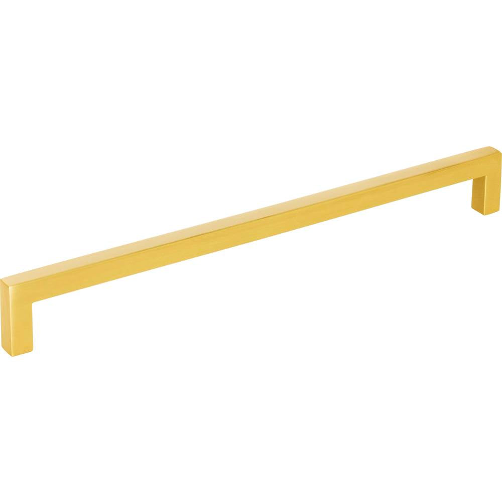 Hardware Resources - 224 mm Center-to-Center Brushed Gold Square Stanton Cabinet Bar Pull - Brushed Gold