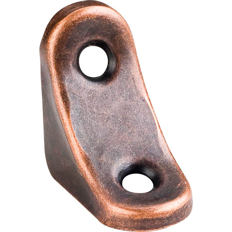 Hardware Resources - 1-3/8'' x 1-3/8'' x 3/4'' Antique Copper Church Pew Bracket - Antique Copper