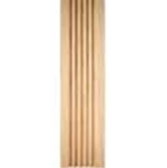 Hardware Resources - 5/8'' D x 4'' H Poplar Fluted Moulding - Unfinished