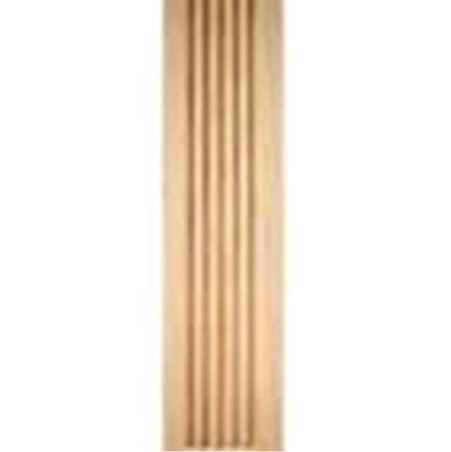 Hardware Resources - 5/8'' D x 4'' H Oak Fluted Moulding - Unfinished