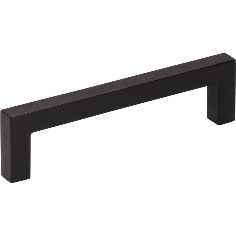 Hardware Resources - 96 mm Center-to-Center Matte Black Square Stanton Cabinet Bar Pull - Matte Black