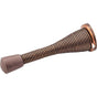 Hardware Resources - 3'' Spring Door Stop with Rubber Tip - Dark Brushed Antique Copper - Brushed Oil Rubbed Bronze