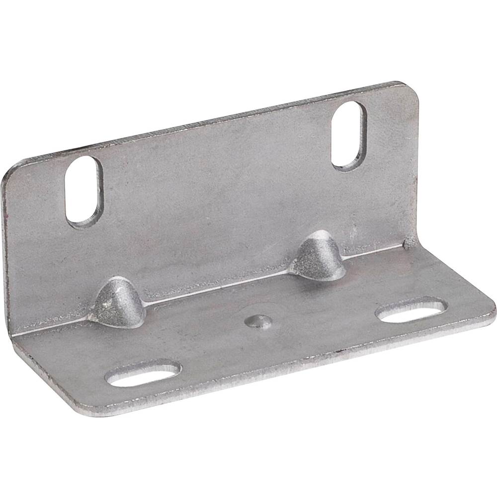 Hardware Resources - 1'' x 1'' x 1/2'' Zinc Universal Angle Bracket - Matte Silver