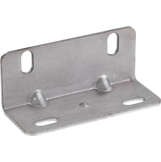 Hardware Resources - 1'' x 1'' x 1/2'' Zinc Universal Angle Bracket - Matte Silver